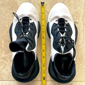 Karl Lagerfield. Leather sneakers. Mens 9 M or 42 size. Sneakers